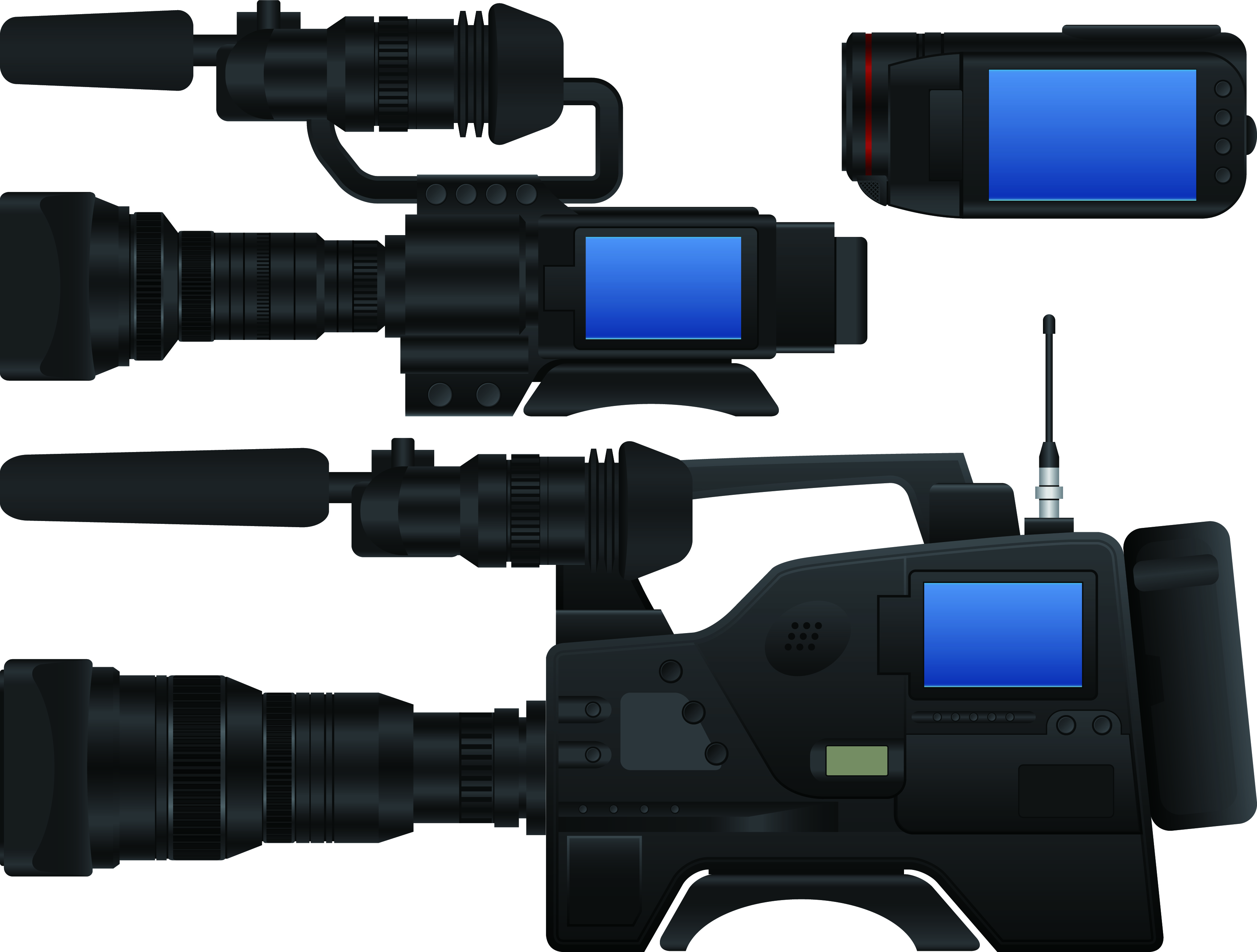 different camcorder design elements vector