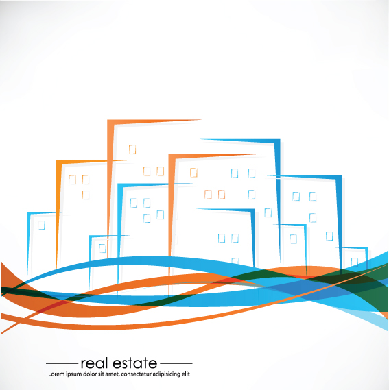 elements of real estate design vector