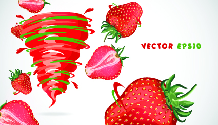 fruit with juice vector set