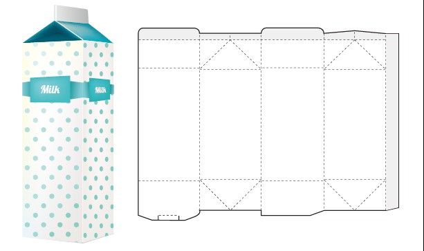 box packaging template vector