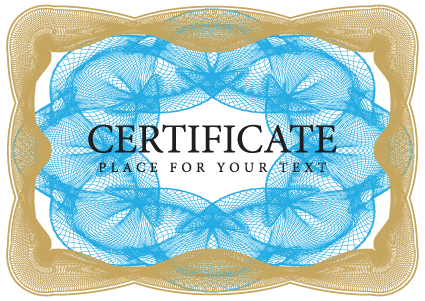 cover template gentle certificate vector