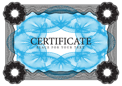 cover template gentle certificate vector