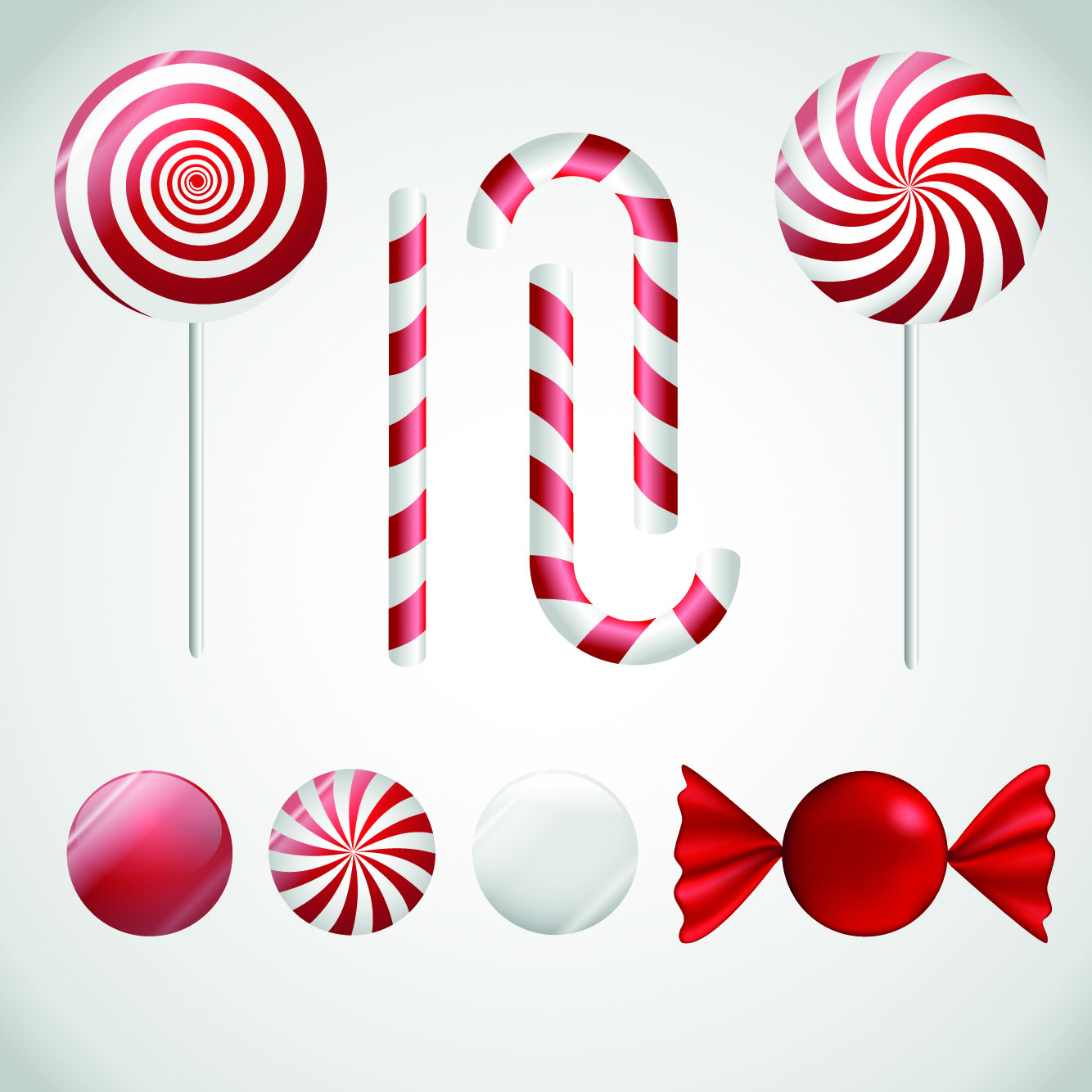 lollipop design elements vector