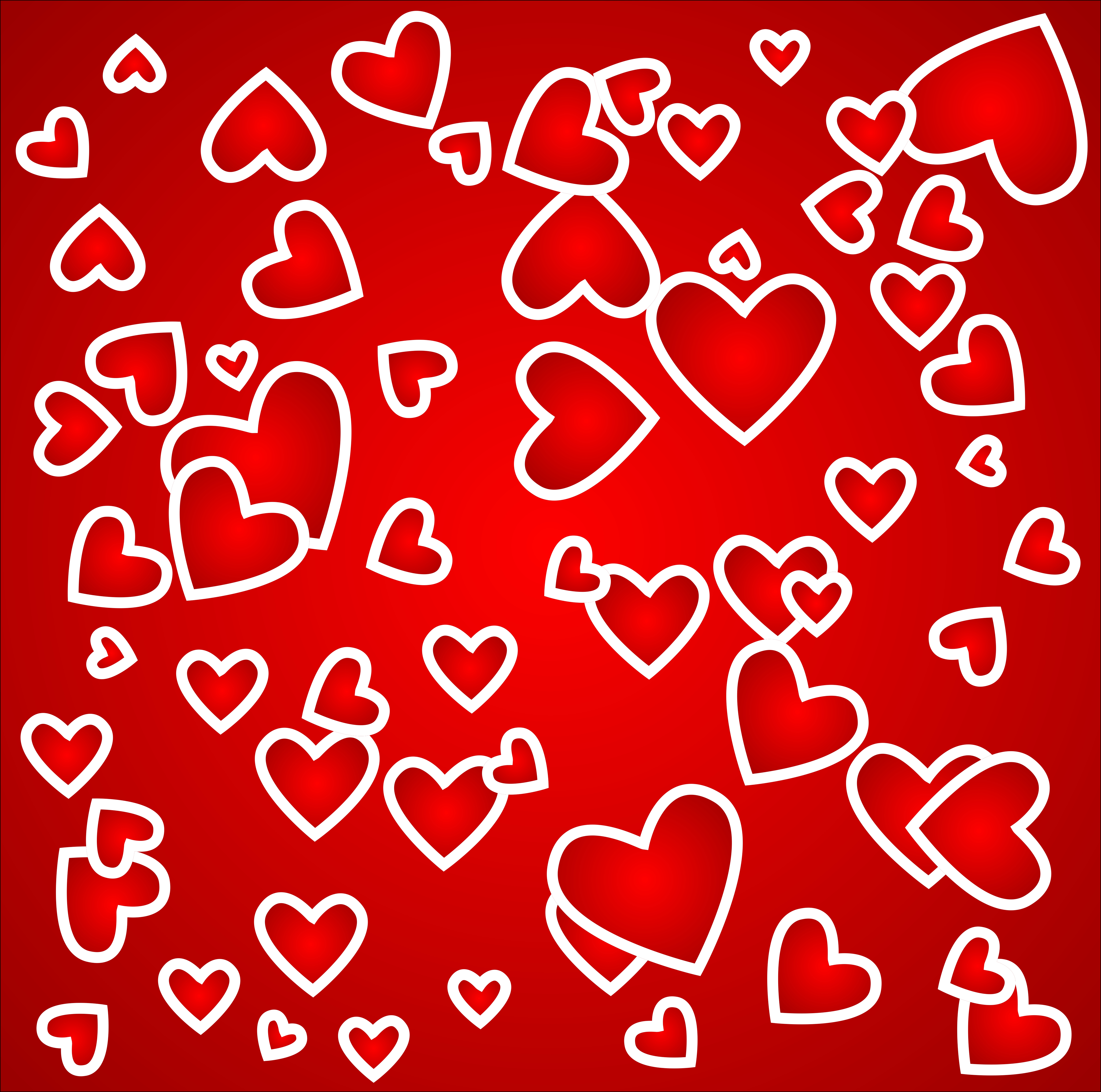 romantic heart valentine background free vector