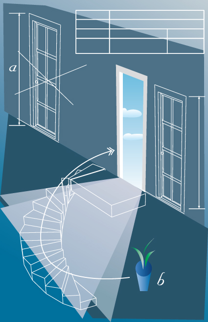 set of plans and construction project design vector