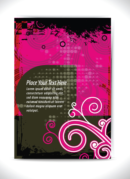 garbage flyer cover template vector