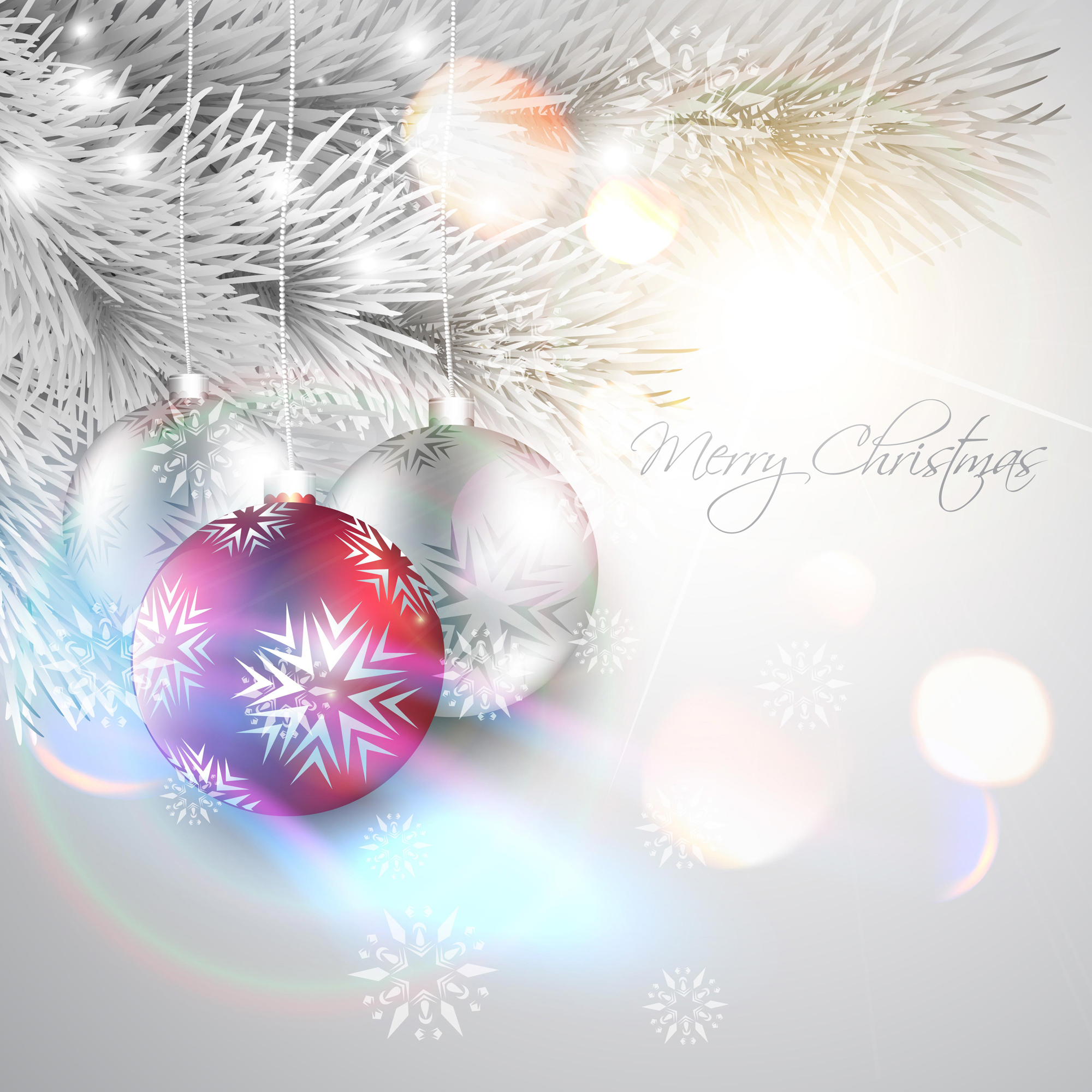 brilliant xmas balls ornaments design vector set