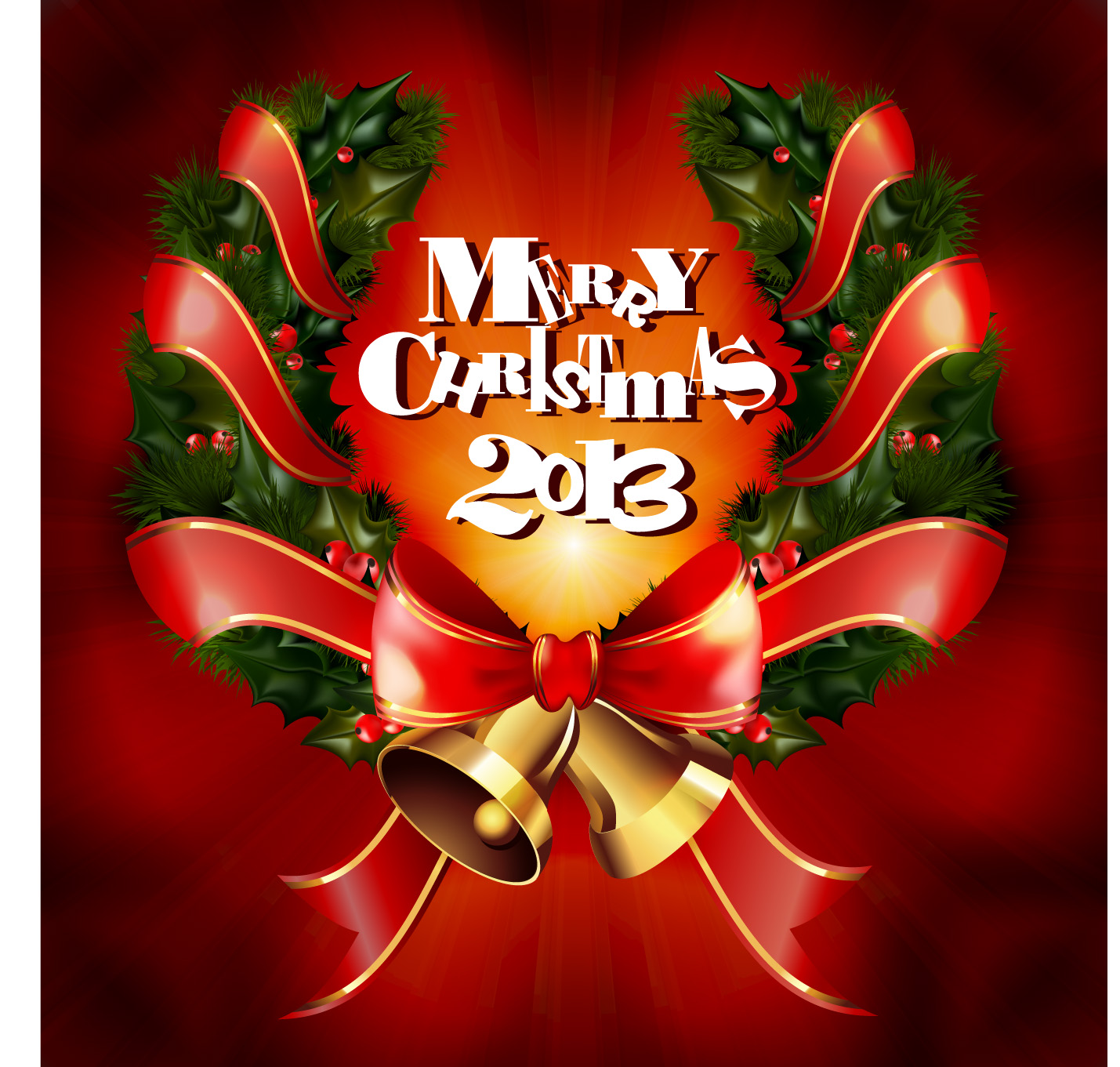 2013 merry christmas elements vector set