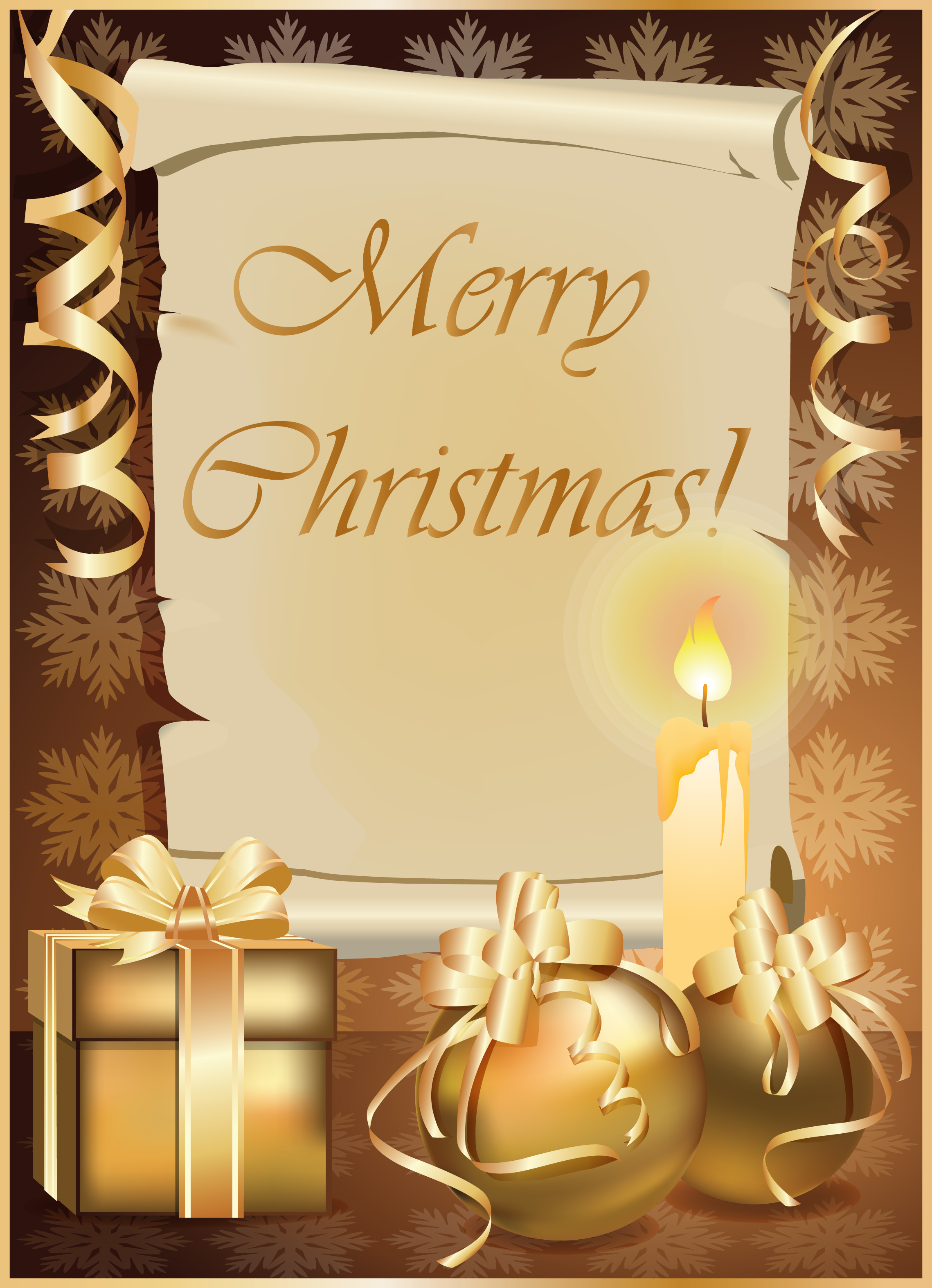 set of golden xmas card design vector graphics