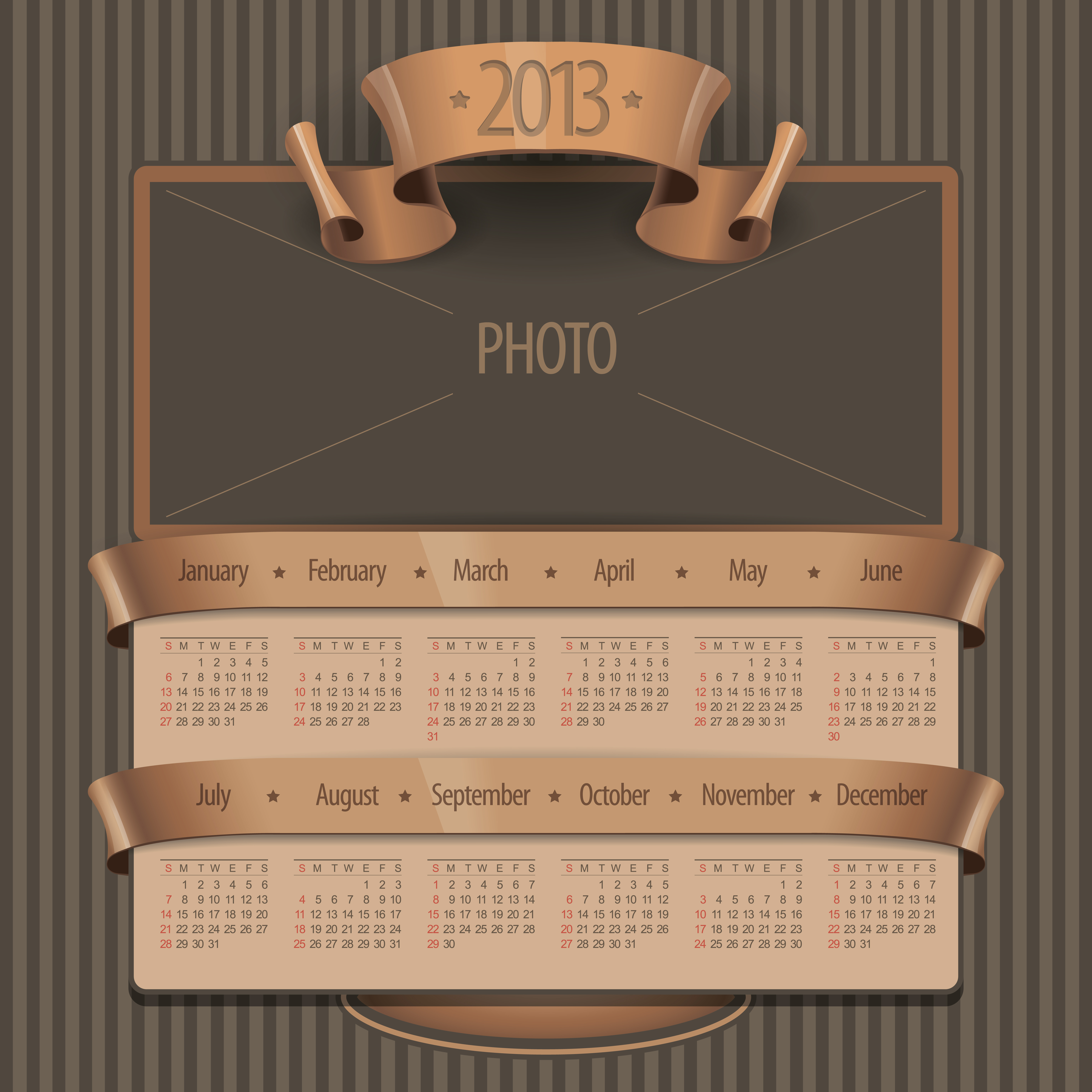 creative13 calendar design art vector set