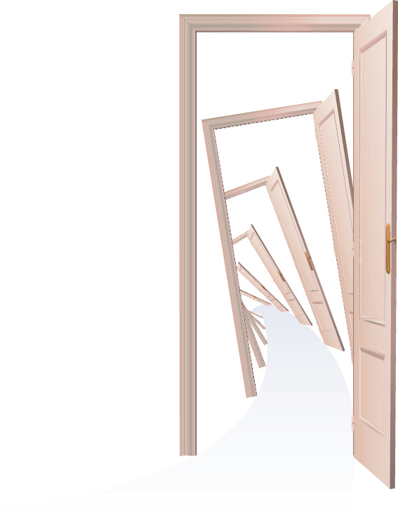 elements of door model backgrounds art vector