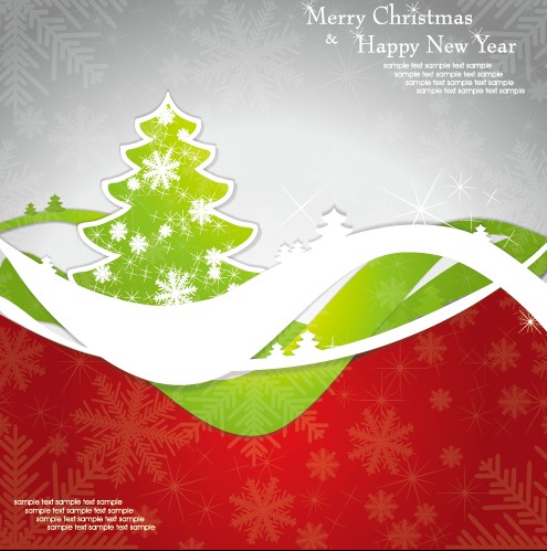 set of13 christmas and new year elements vector backgrounds