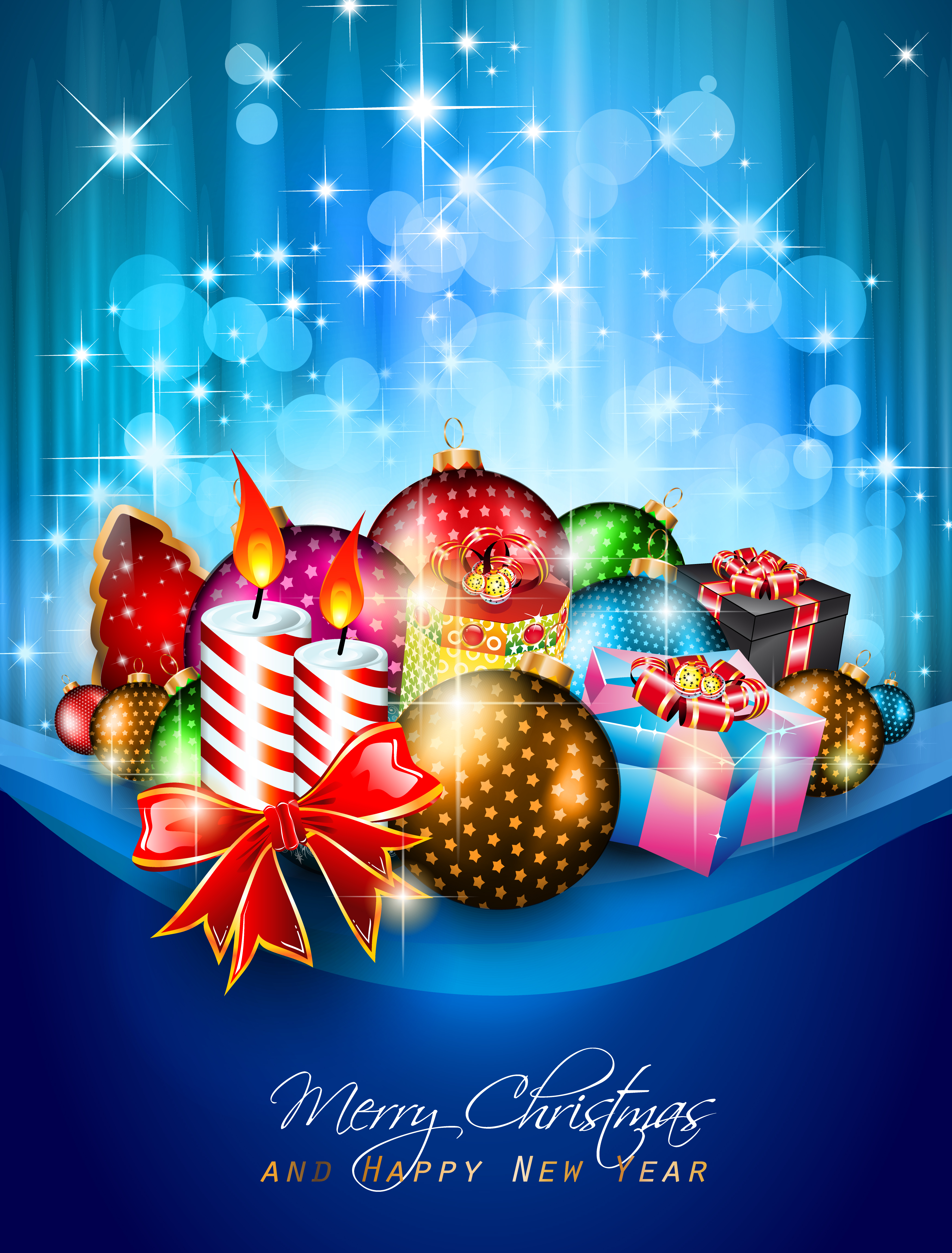 set of dream christmas card design vector