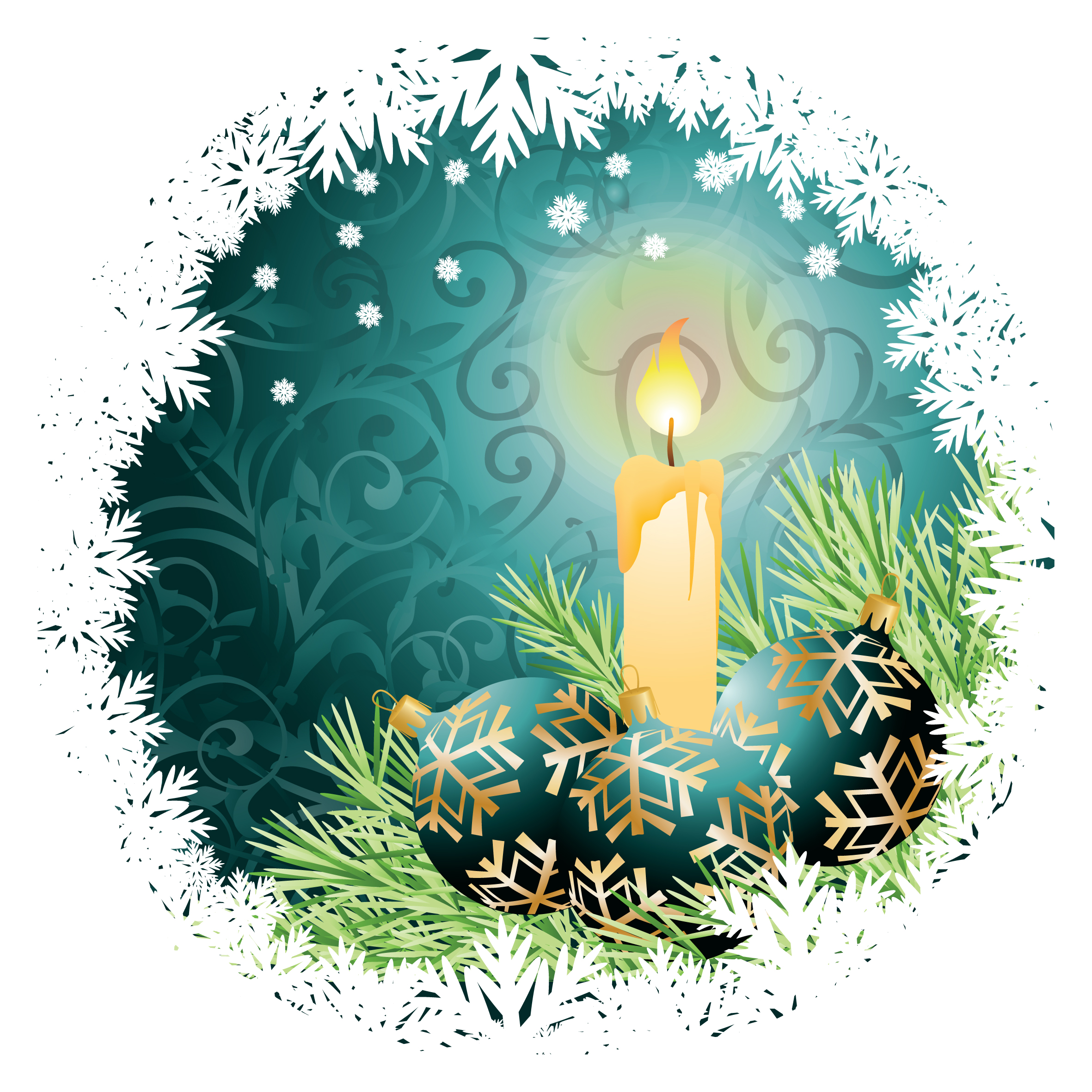 set of dream christmas card design vector