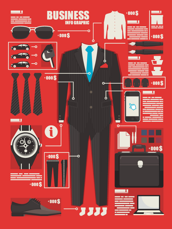 set of economy elements infographics design vector