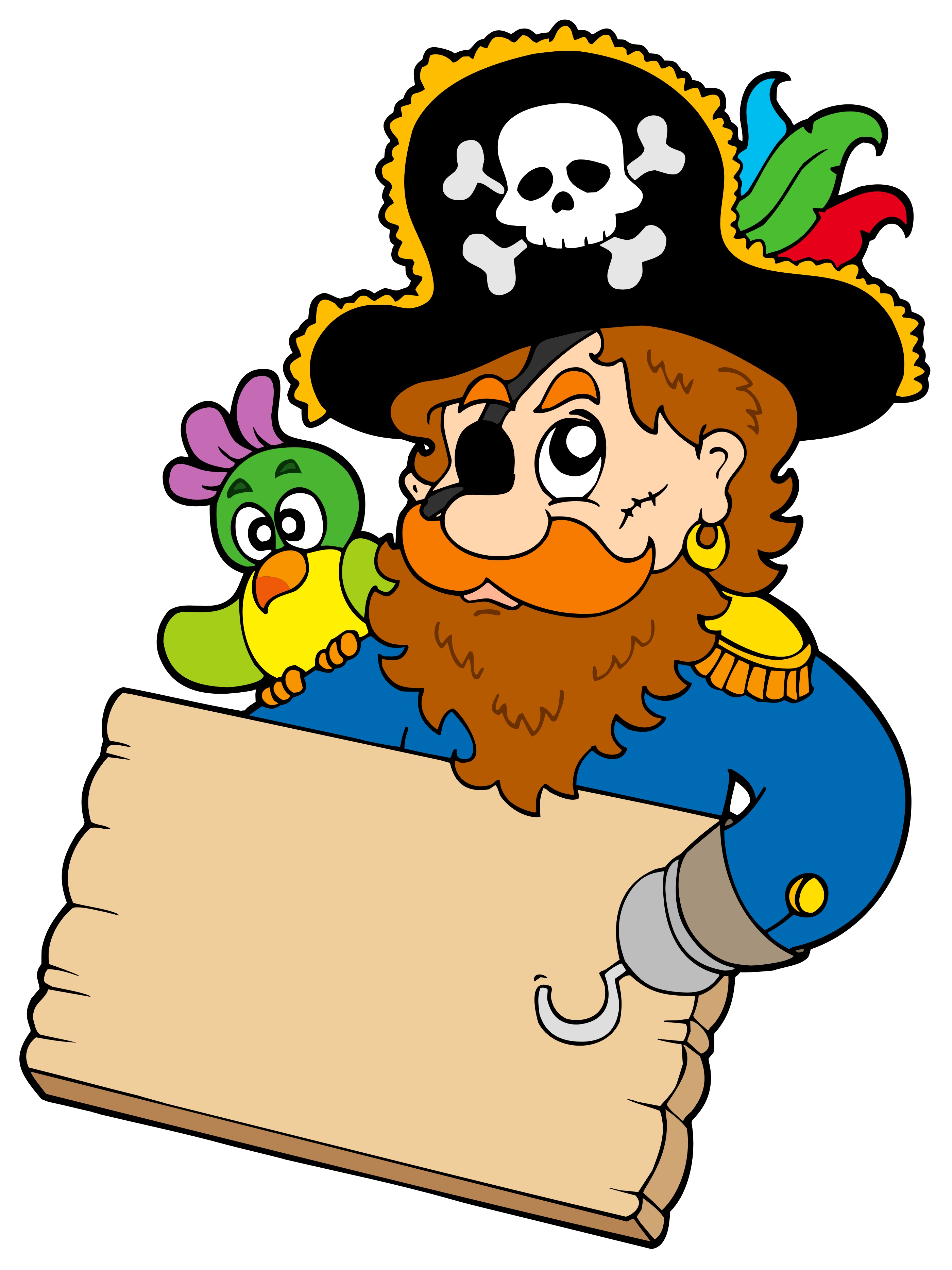 set of pirates design elements vector art