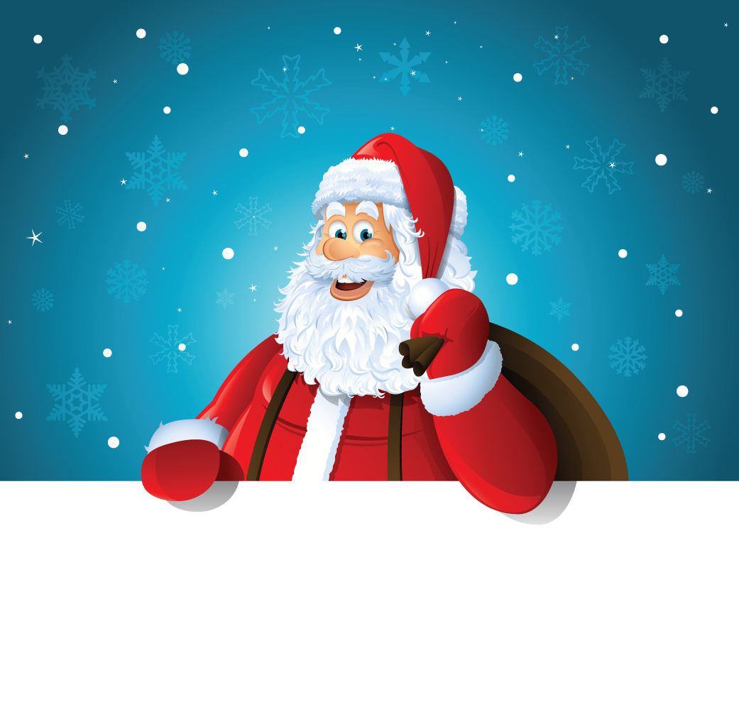 happy santa design vector