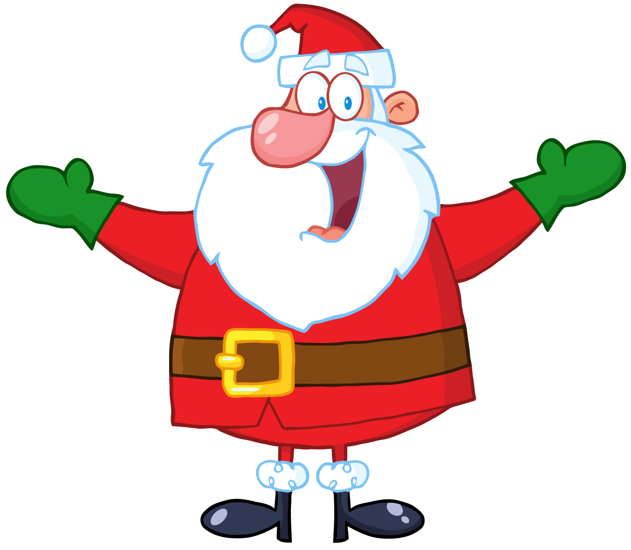 happy santa design vector