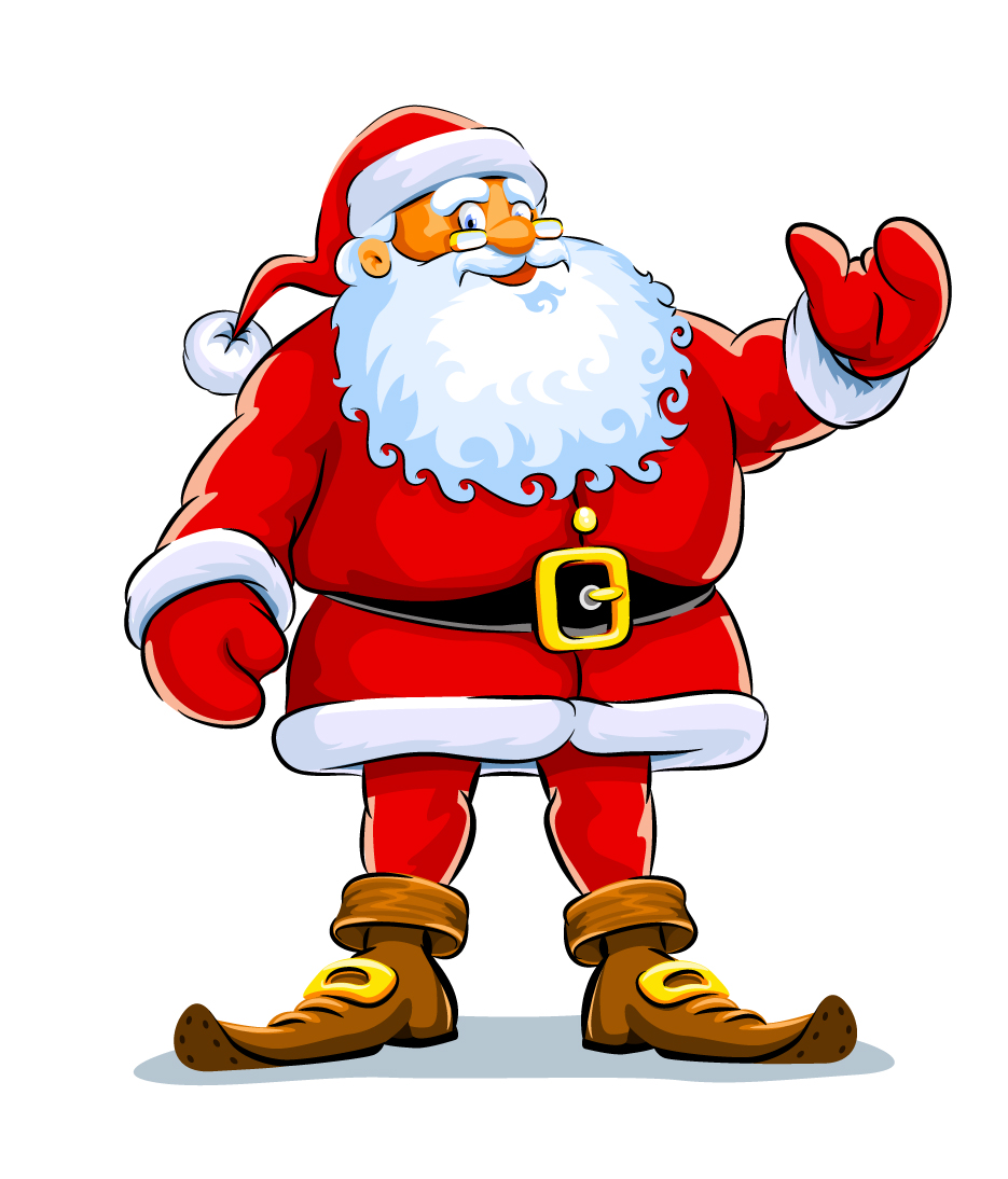 happy santa design vector