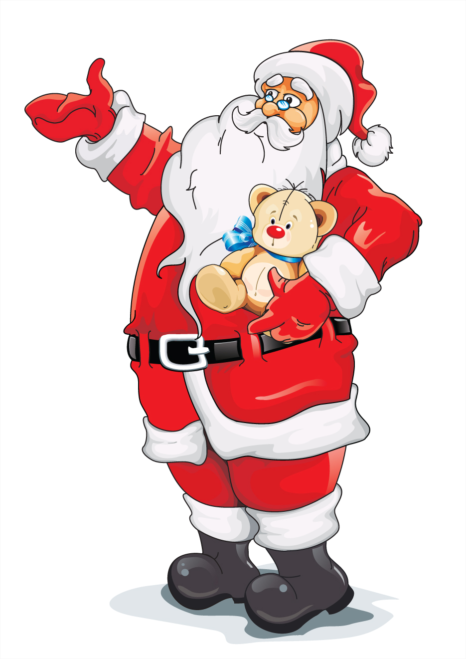 happy santa design vector