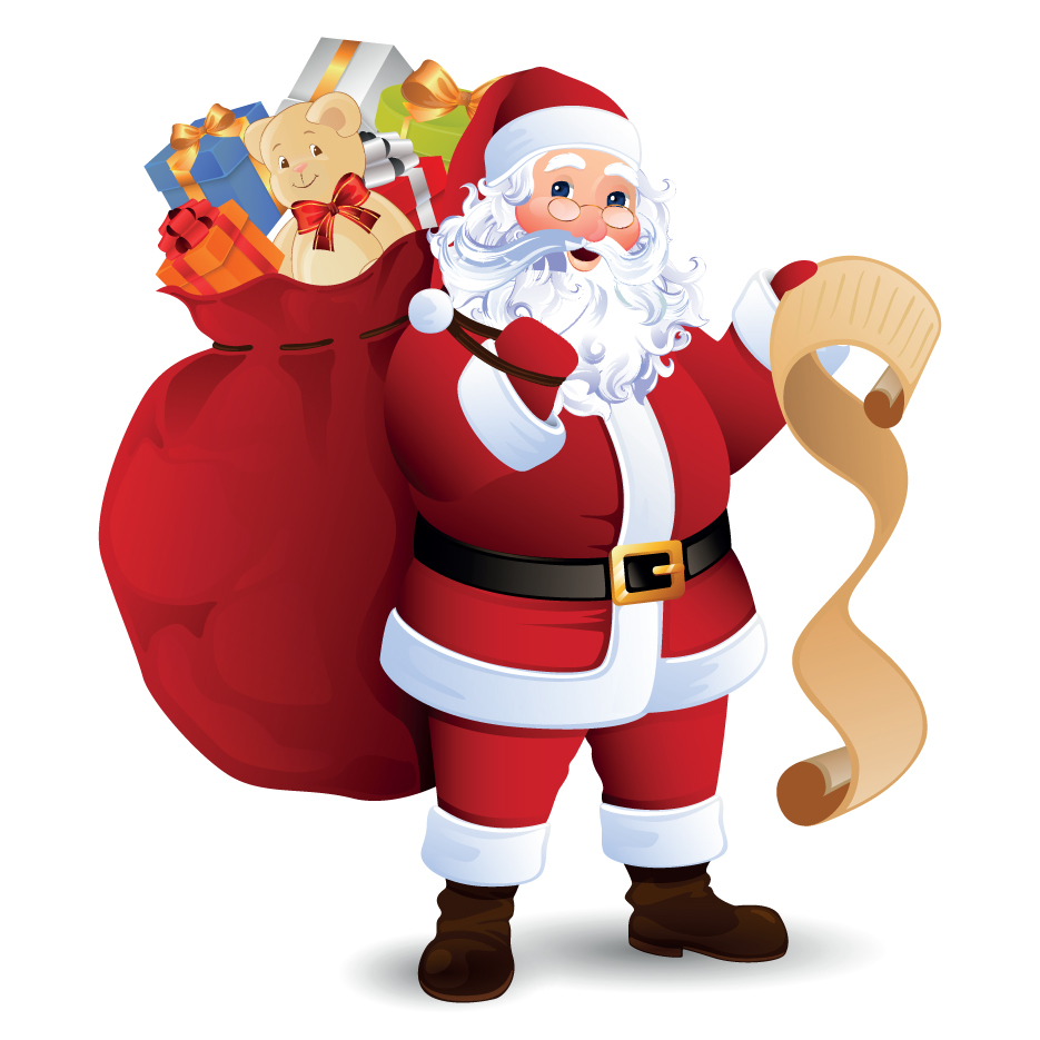 happy santa design vector