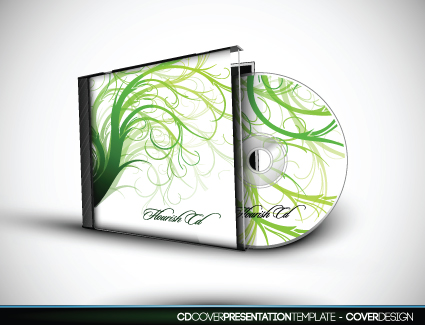 set of box dvd disc and dvd cover vector