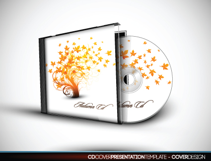 set of box dvd disc and dvd cover vector