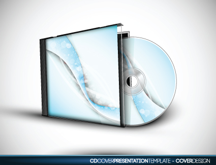 set of box dvd disc and dvd cover vector