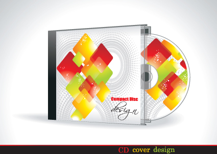 set of box dvd disc and dvd cover vector