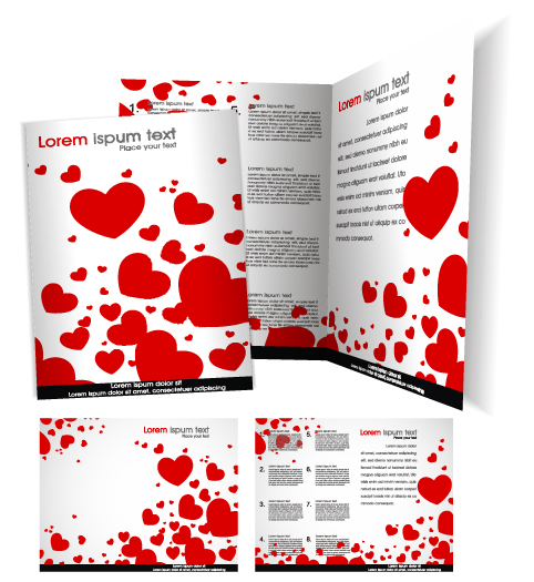 cover template flyer and brochure design vector