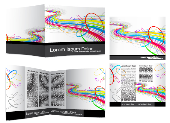 cover template flyer and brochure design vector