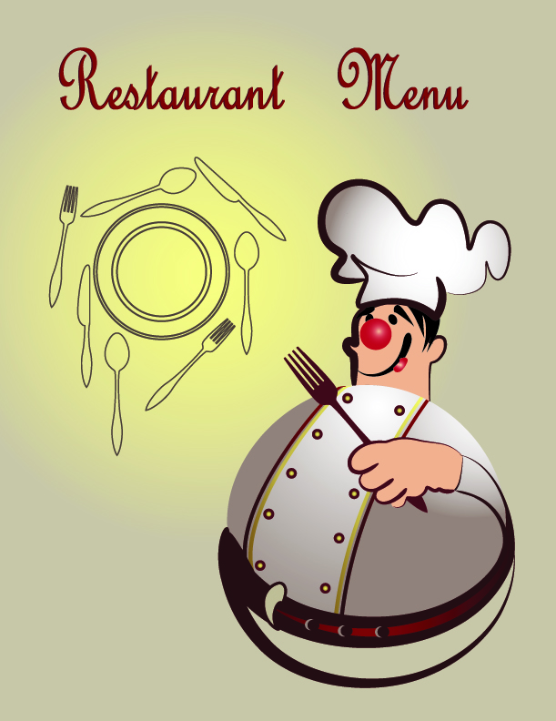 exquisite restaurant menu cover vector set