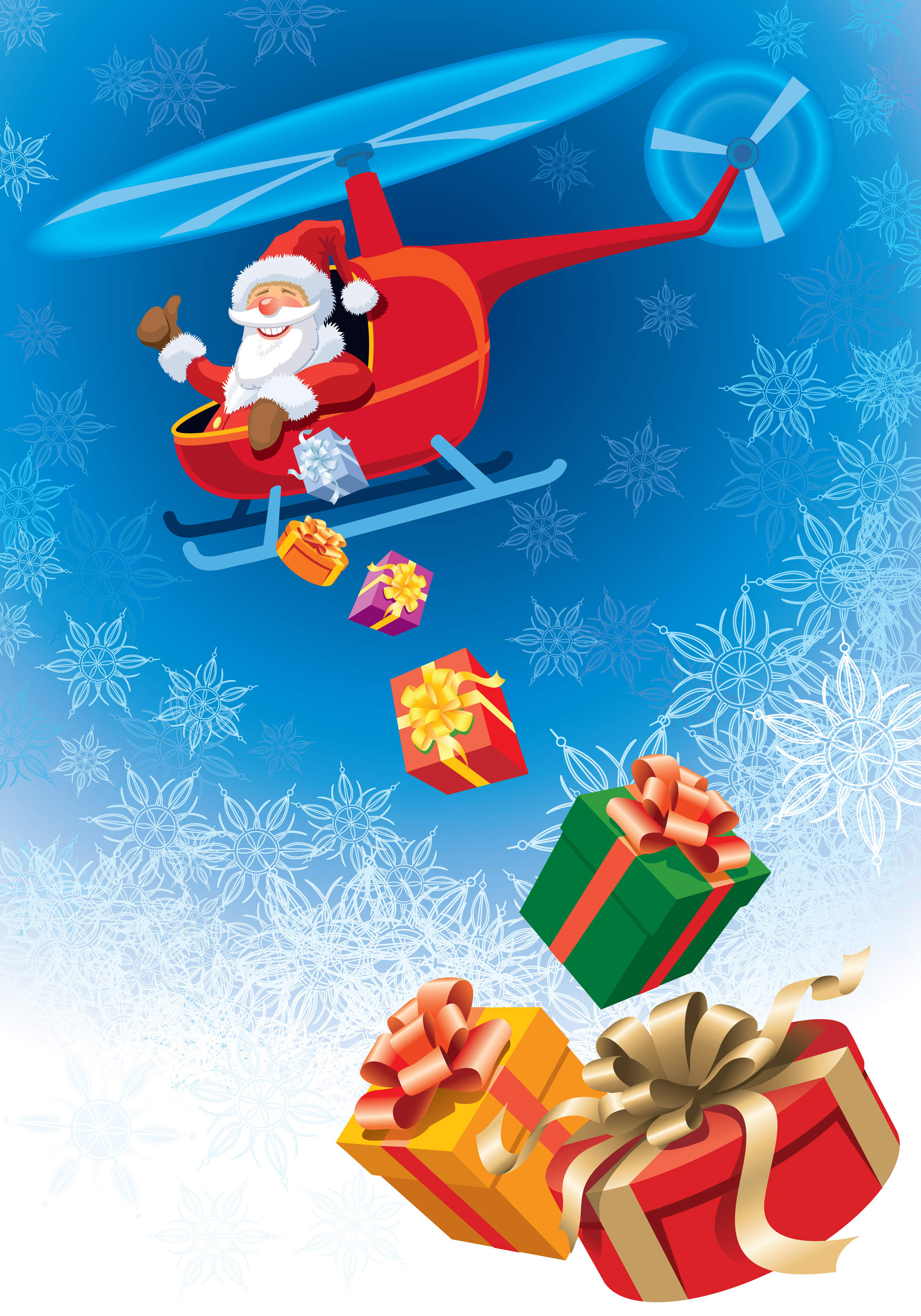 cute santa design elements vector graphics