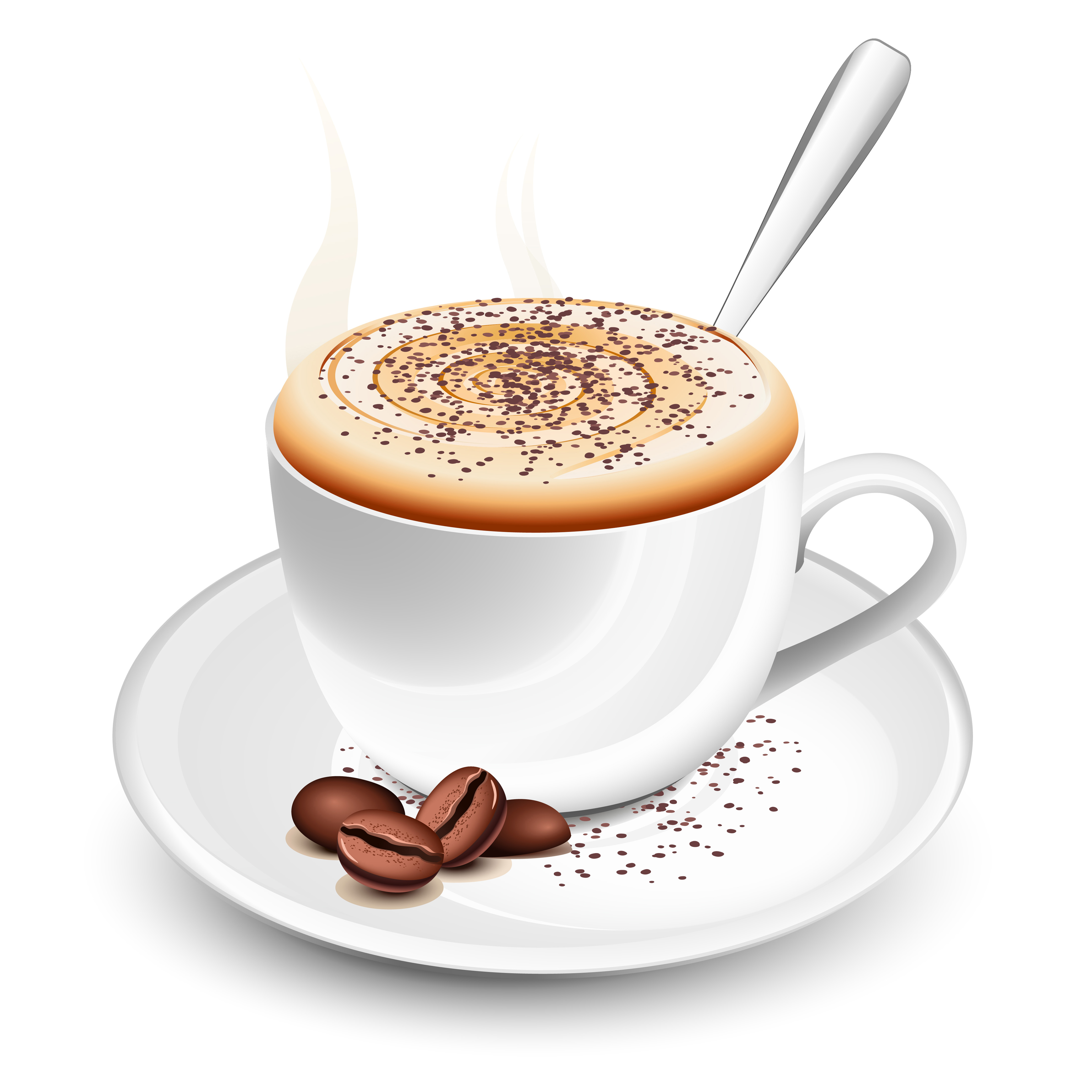 set of cup with coffee design vector