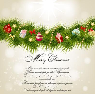 christmas decoration elements backgrounds art vector