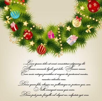 christmas decoration elements backgrounds art vector