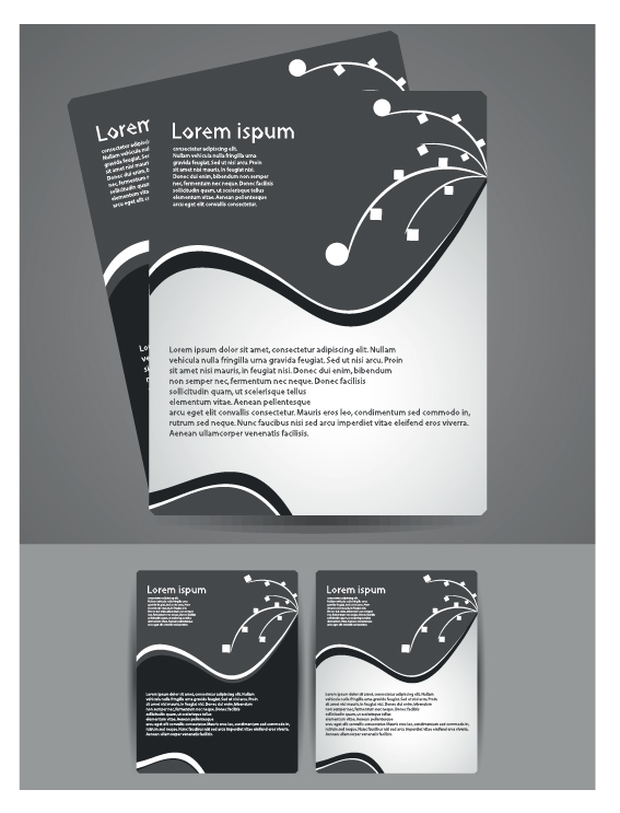 abstract business flyer cover template vector