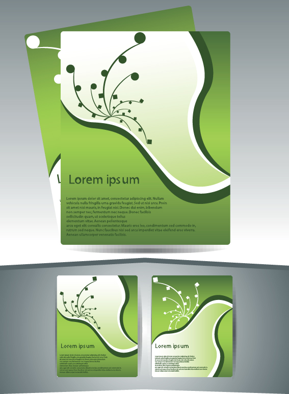 abstract business flyer cover template vector