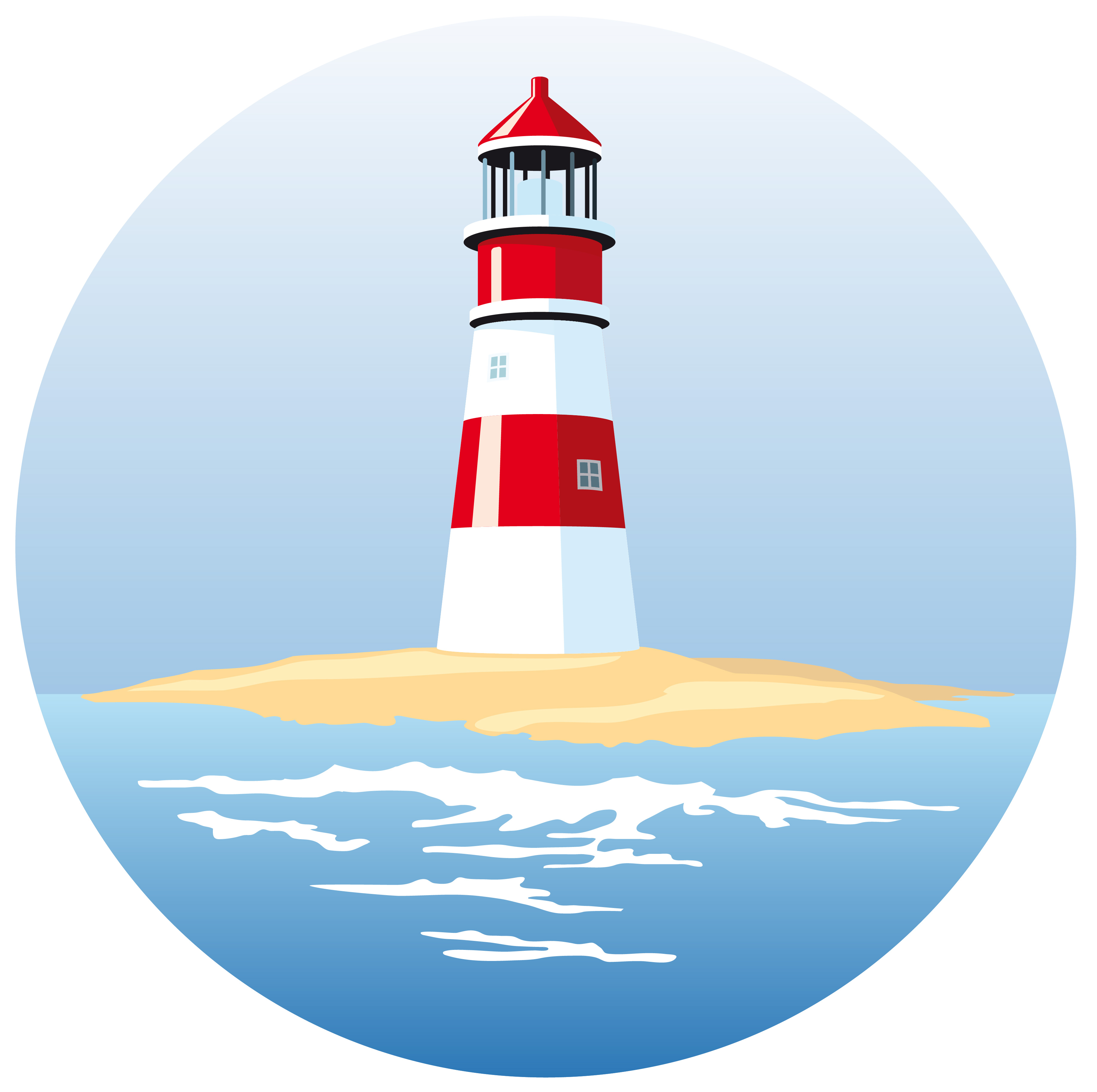 set of lighthouse vector