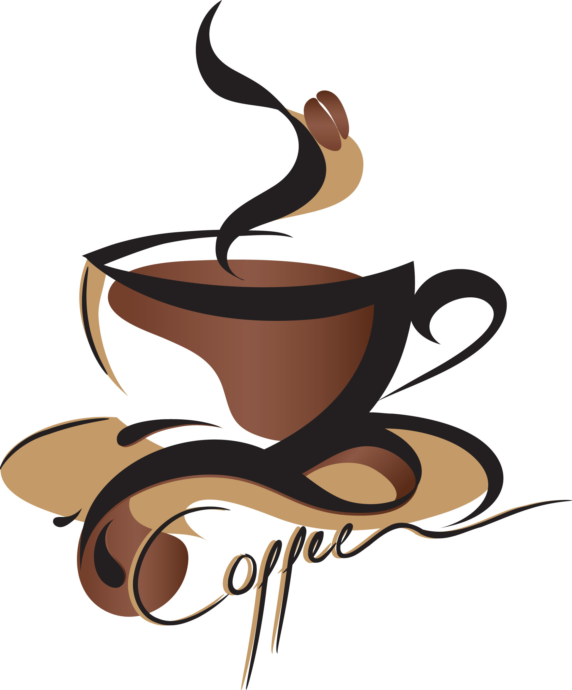 coffee object design elements vector