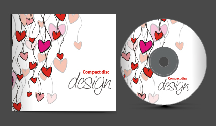 set of creative cd cover design vector graphics