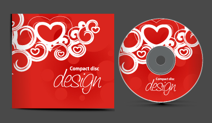 set of creative cd cover design vector graphics