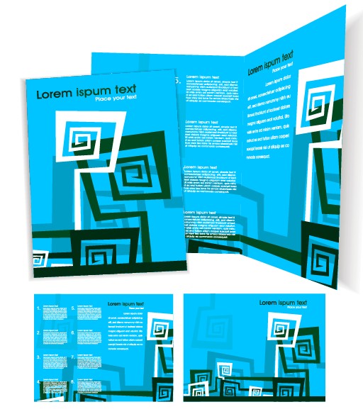 template cover brochure design vector