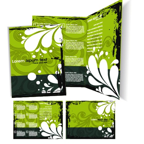 template cover brochure design vector