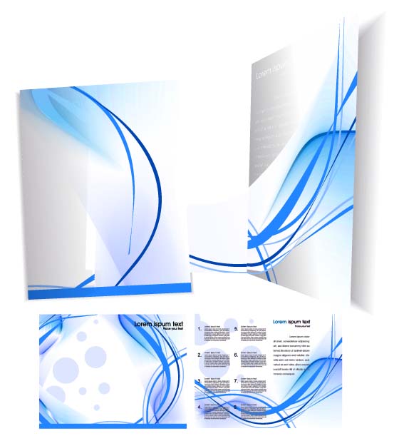 template cover brochure design vector