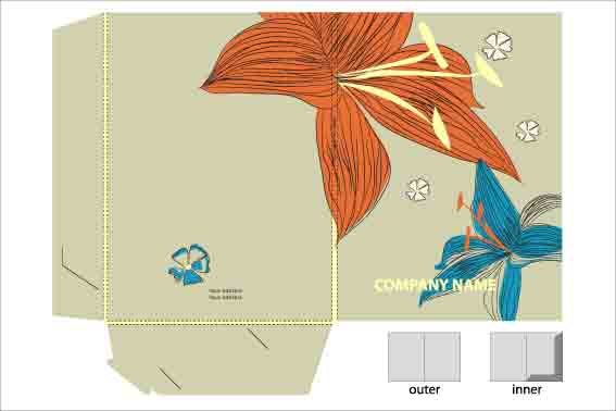 set of layout packing box design elements vector