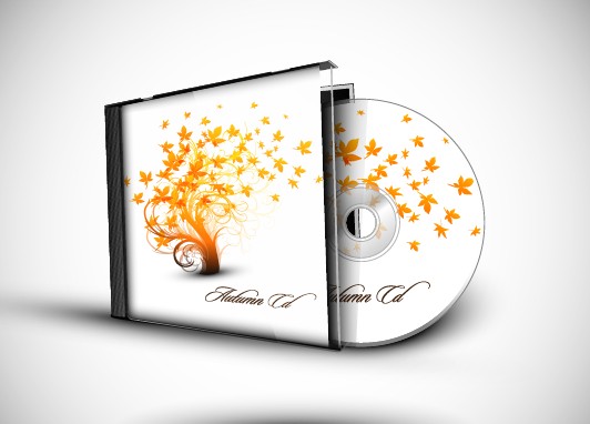 abstract of cd cover vector set