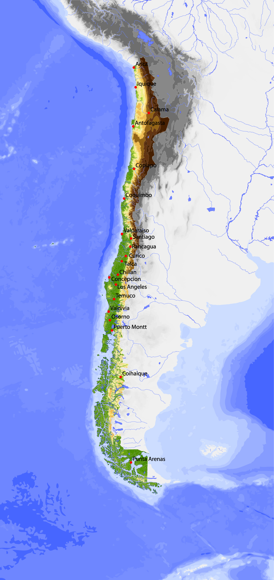 vivid south america map design vector