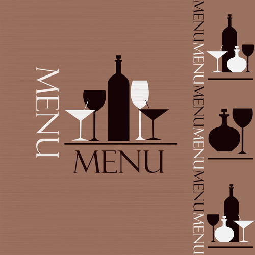 creative restaurant menu cover design vector