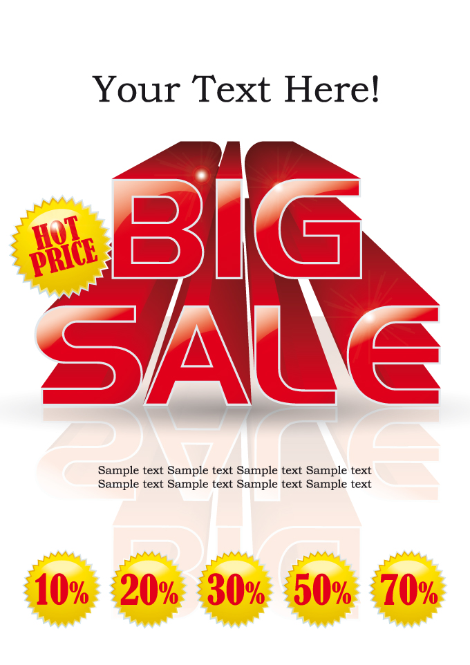 cover of big sale publicize page vector